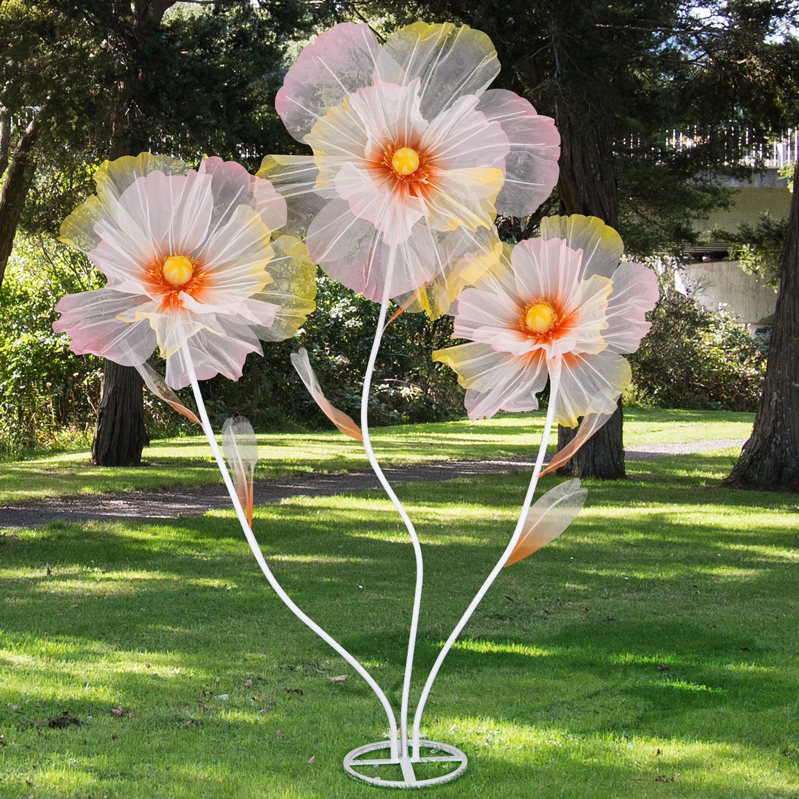 5.6 Ft Large Artificial Paper Flowers Decoration Giant Flowers Decor for Birthday Party Garden Office Home Wedding Wall Graduation Shop Window Display Baby Shower