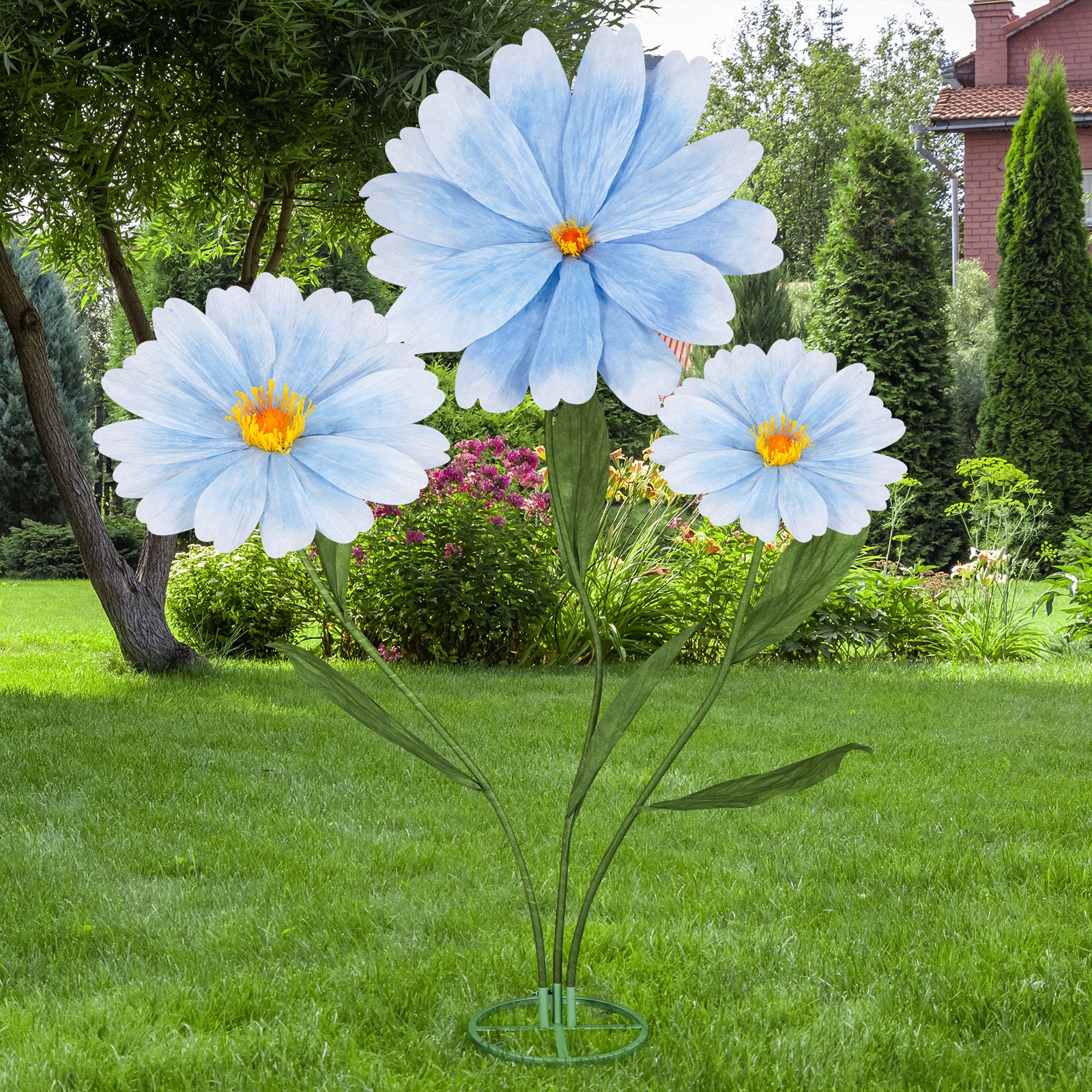 5.6 Ft Large Artificial Paper Flowers Decoration Giant Flowers Decor for Birthday Party Garden Office Home Wedding Wall Graduation Shop Window Display Baby Shower