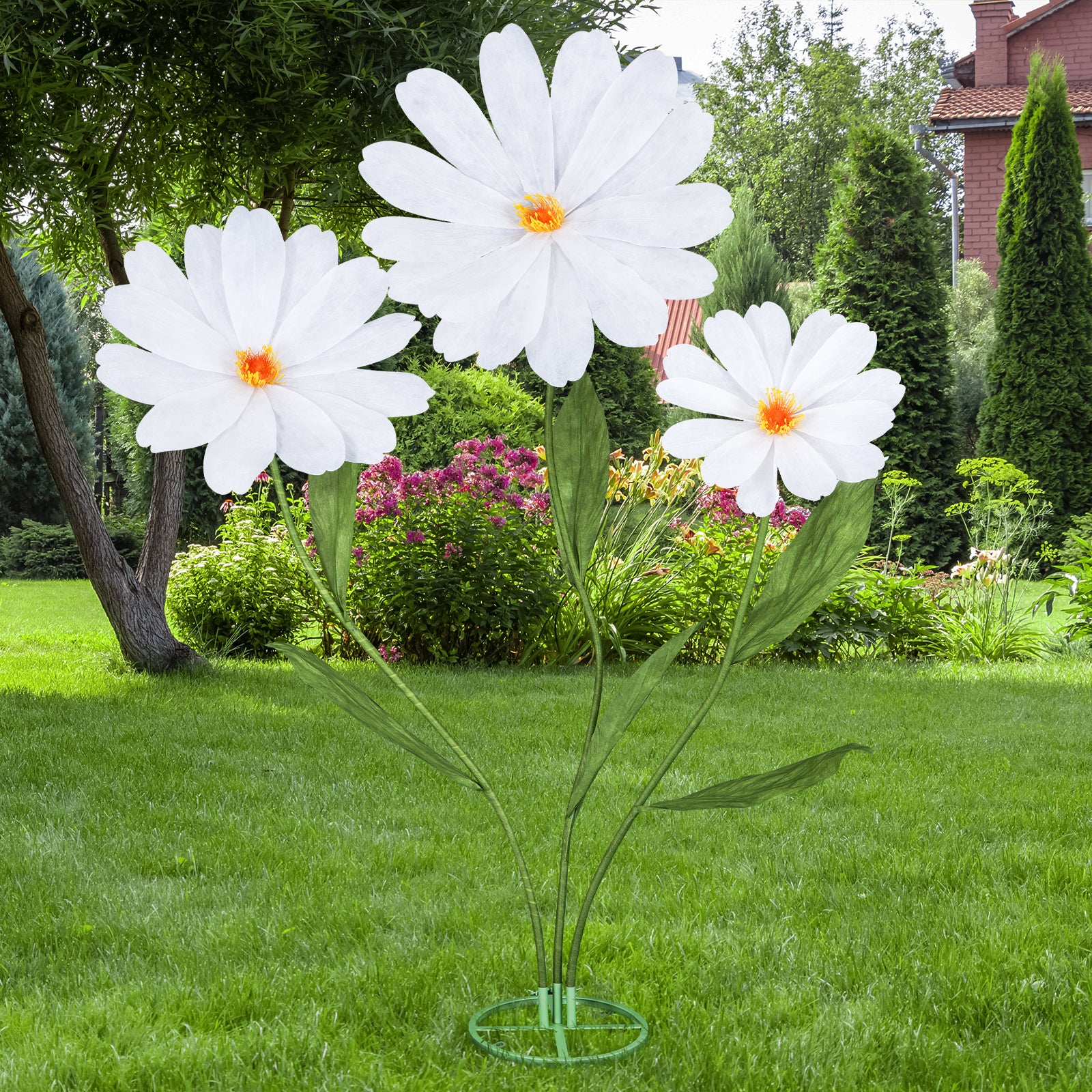 5.6 Ft Large Artificial Paper Flowers Decoration Giant Flowers Decor for Birthday Party Garden Office Home Wedding Wall Graduation Shop Window Display Baby Shower