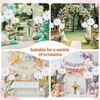 5.6 Ft Large Artificial Paper Flowers Decoration Giant Flowers Decor for Birthday Party Garden Office Home Wedding Wall Graduation Shop Window Display Baby Shower
