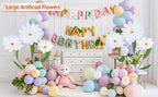 5.6 Ft Large Artificial Paper Flowers Decoration Giant Flowers Decor for Birthday Party Garden Office Home Wedding Wall Graduation Shop Window Display Baby Shower
