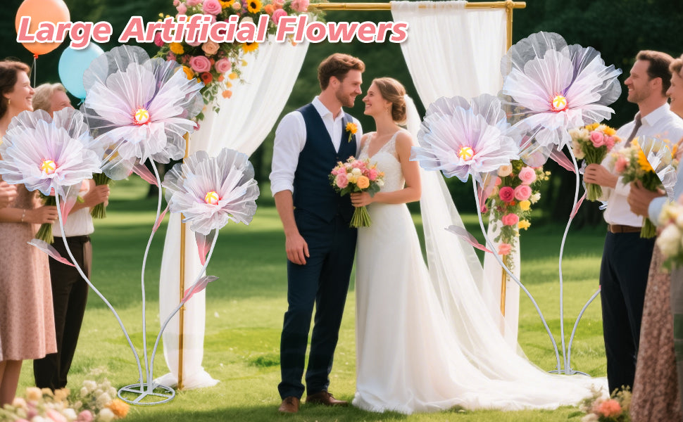 5.6 Ft Large Artificial Paper Flowers Decoration Giant Flowers Decor for Birthday Party Garden Office Home Wedding Wall Graduation Shop Window Display Baby Shower
