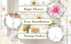 5.6 Ft Large Artificial Paper Flowers Decoration Giant Flowers Decor for Birthday Party Garden Office Home Wedding Wall Graduation Shop Window Display Baby Shower
